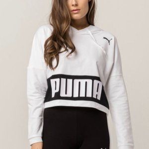 PUMA Women’s Urban Cropped Hoodie - Size SP